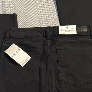 Lauren Ralph Lauren Black Modern Straight Curvy Jeans 2x30 NWT